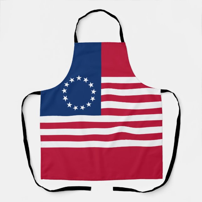 Betsy Ross American Flag Apron (Front)