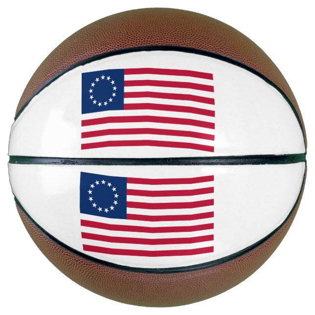 Betsy Ross American Flag Basketball (Front)