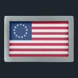 Betsy Ross American Flag Belt Buckle<br><div class="desc">Betsy Ross 13 stars american flag,  red,  white and blue design.</div>