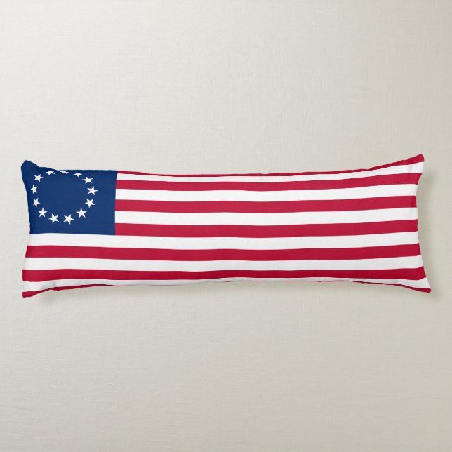 Betsy Ross American Flag Body Cushion (Back)
