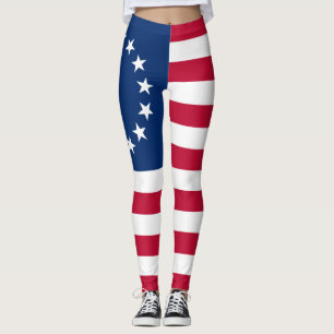 Betsy Ross American Flag Leggings