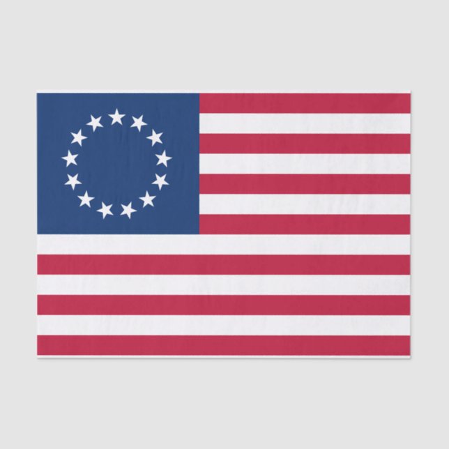 Betsy Ross American Flag Tissue Paper (Front)