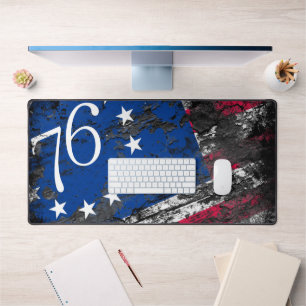 Betsy Ross Flag 1776 Patriotic 4th of July Desk Mat