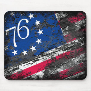 Betsy Ross Flag 1776 Patriotic 4th of July Mouse Mat
