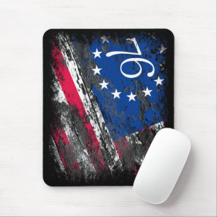 Betsy Ross Flag 1776 Patriotic 4th of July Mouse Mat