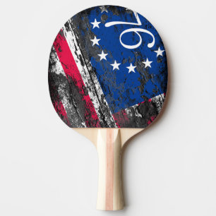 Betsy Ross Flag 1776 Patriotic 4th of July Ping Pong Paddle