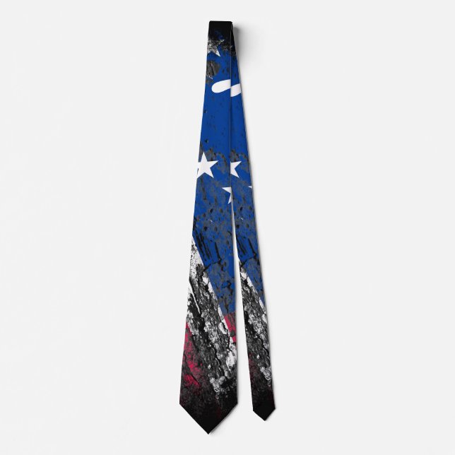 Betsy Ross Flag 1776 Patriotic 4th of July Tie (Front)