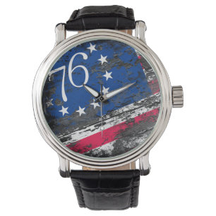 Betsy Ross Flag 1776 Patriotic 4th of July Watch