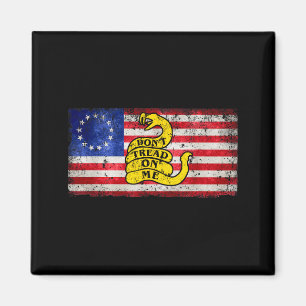Betsy Ross Flag Dont Tread Patriotic On Me For Men Magnet