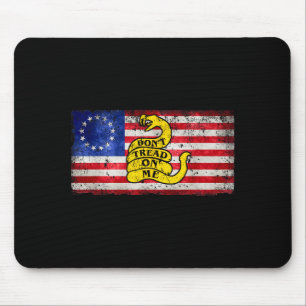 Betsy Ross Flag Dont Tread Patriotic On Me For Men Mouse Mat