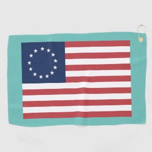 BETSY ROSS FLAG GOLF TOWEL PATRIOTIC