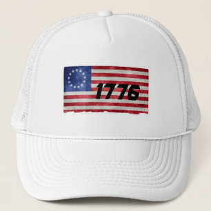 Betsy Ross flag hat  Unisex Twill