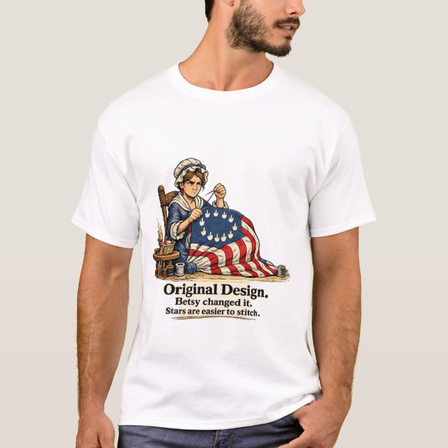 Betsy Ross flag original design T-Shirt (Front)