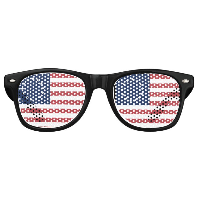 BETSY ROSS FLAG PATRIOTIC FUNGLASSES Sunglasses (Front)