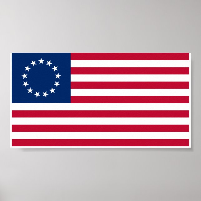 Betsy Ross flag Poster (Front)