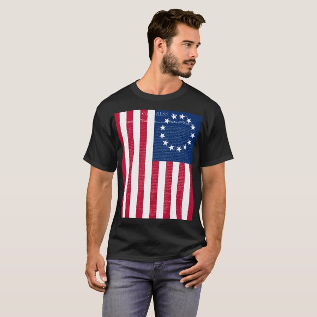 Betsy Ross flag T-Shirt (Front Full)
