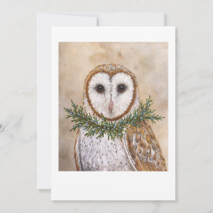 Betsy the barn owl flat card