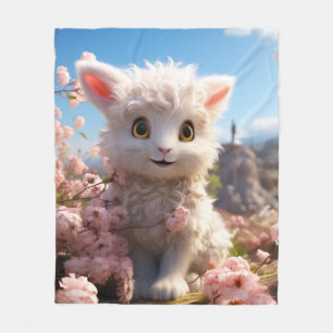 Betsy - The cuddly kid goat Fleece Blanket