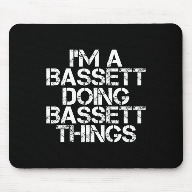 Bett Funny Surname Family Tree Birthday Reunion Gi Mouse Mat (Front)