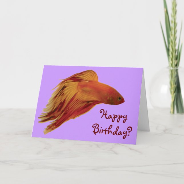 Betta - Birthday Card (Front)