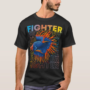 Betta Fish 80's Style Siamese Fighting Fish T-Shirt