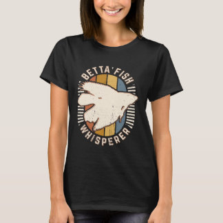 Betta Fish Animal Whisperer Vintage Classic Retro  T-Shirt