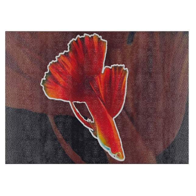 Betta fish |Aquarium Lover Cutting Board (Front)