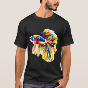 Betta Fish Artwork, Siamese Fighting Fish lover Te T-Shirt