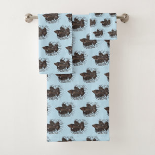 Betta Fish Bath Towel Set