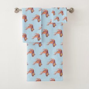 Betta Fish Bath Towel Set