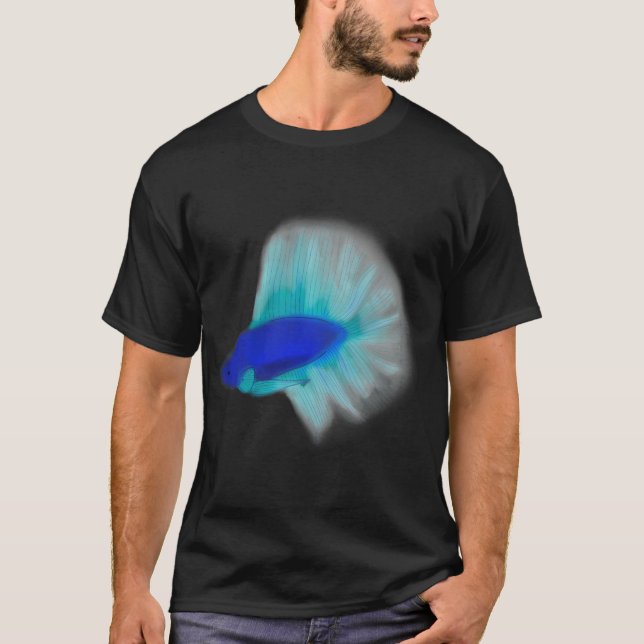 Betta Fish Blue T-Shirt (Front)