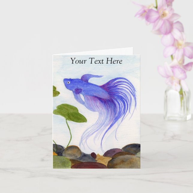 Betta Fish Card (Orchid)