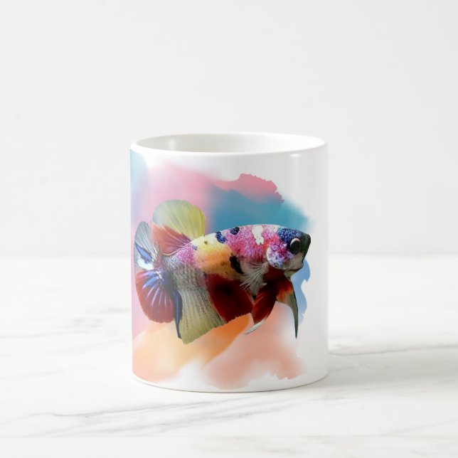 Betta Fish Galaxy Coffee Mug (Center)