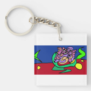 Betta fish joy key ring