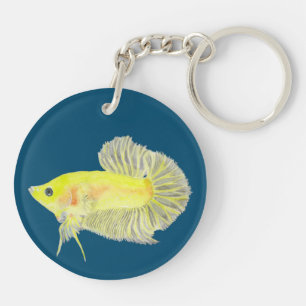 Betta Fish Keychain