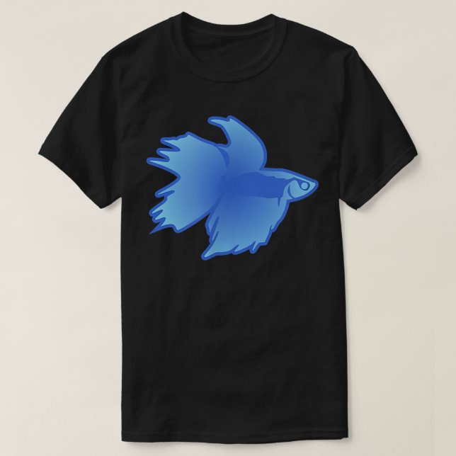 Betta Fish , Light Blue Funny Cute Pet Owner Gift  T-Shirt (Design Front)