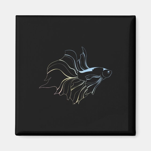 Betta Fish Lover Siamese Fighting Fish Aquarium Be Magnet (Front)