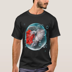 "Betta Fish Lovers Art – Vibrant Siamese Fightin T-Shirt
