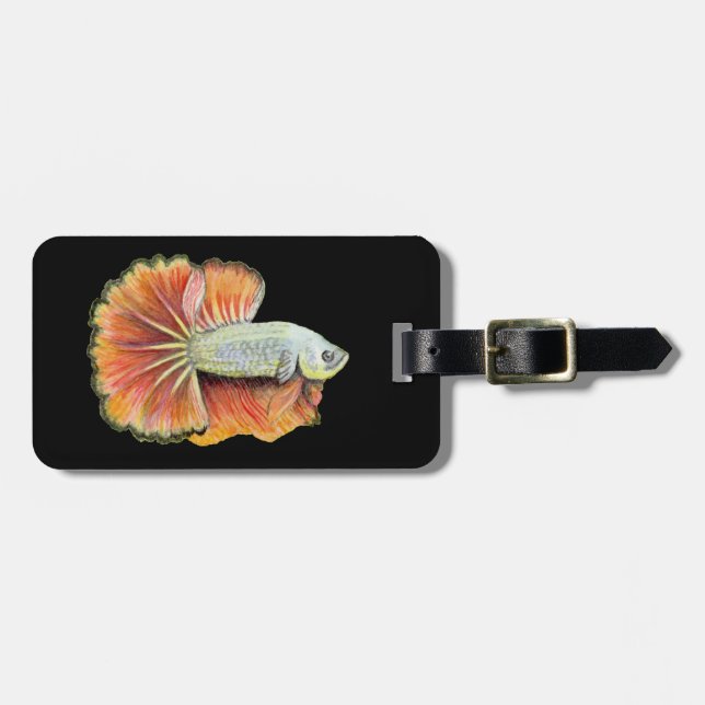 Betta Fish Luggage Tag (Front Horizontal)
