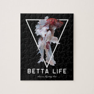 Betta Fish Modern Design Jigsaw Puzzle