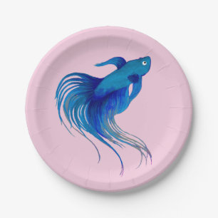 Betta Fish Paper Plate