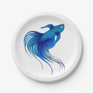Betta Fish Paper Plate