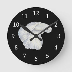 Betta Fish Round Clock