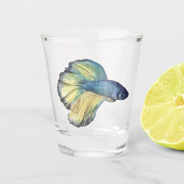 Betta Fish Shot Glass (Front)