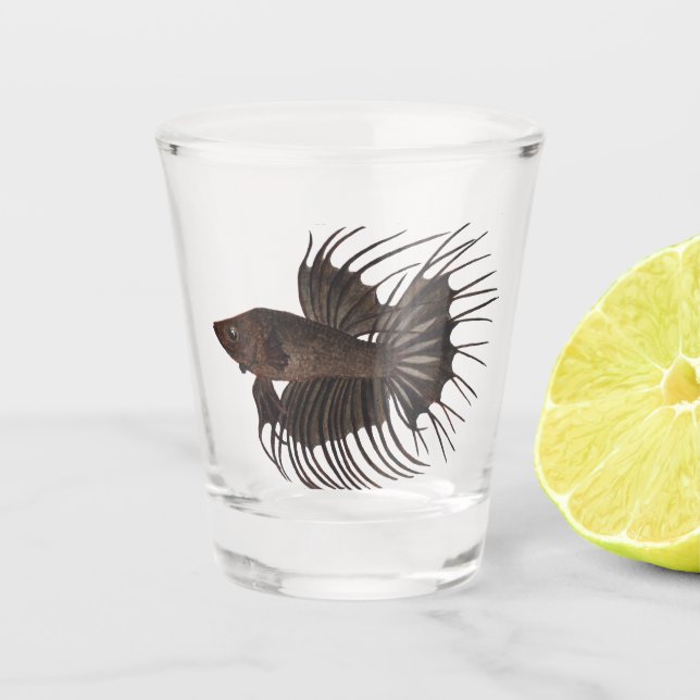 Betta Fish Shot Glass (Front)