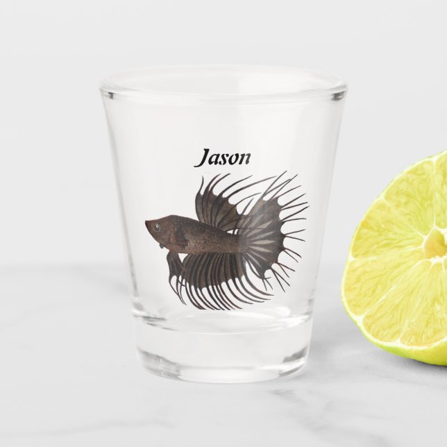 Betta Fish Shot Glass (Front)