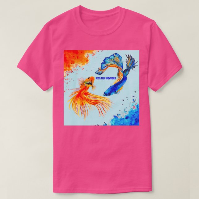 Betta Fish Showdown T-Shirt (Design Front)