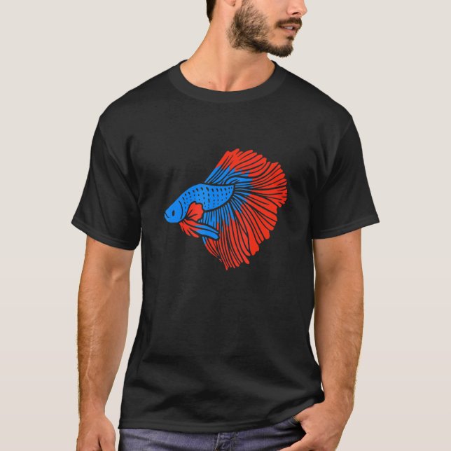Betta Fish Siamese Fighting Fish T-Shirt (Front)