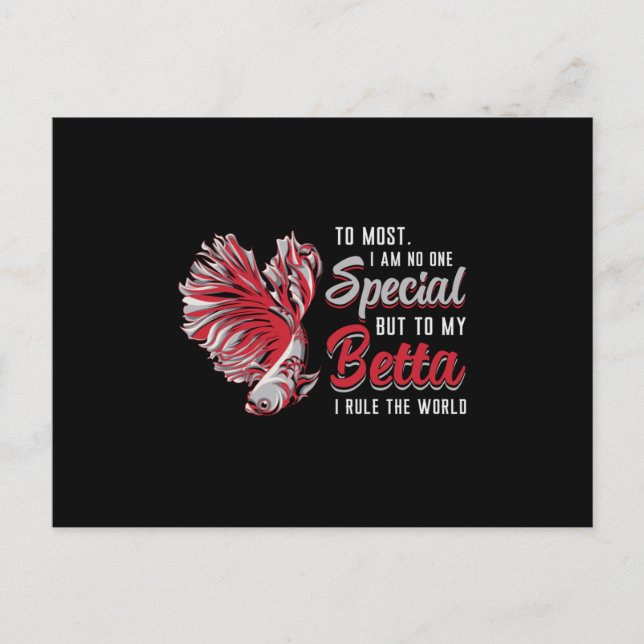 Betta Fish Special But To My Betta Fighting Fish Postcard (Front)