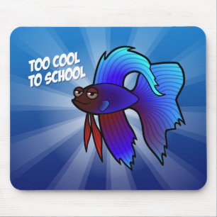 Betta Fish; Too Cool to School Mouse Mat